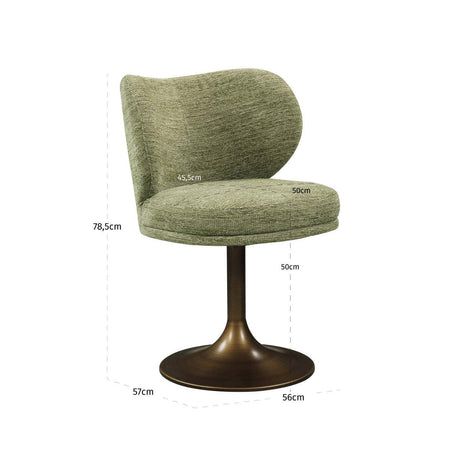 Scaun dining Richmond Amely fistic softweave, rotativ