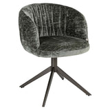 Scaun dining Richmond Cassi verde salvie chenille, rotativ