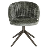 Scaun dining Richmond Cassi verde salvie chenille, rotativ