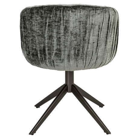 Scaun dining Richmond Cassi verde salvie chenille, rotativ