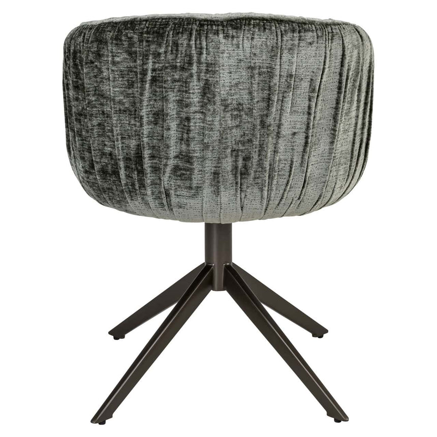 Scaun dining Richmond Cassi verde salvie chenille, rotativ