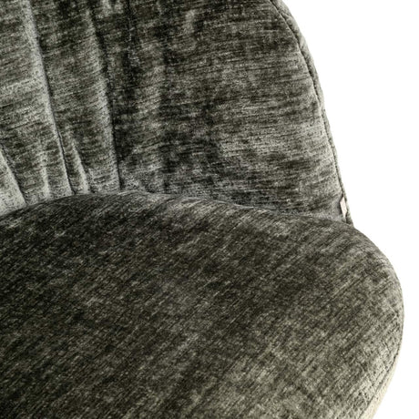 Scaun dining Richmond Cassi verde salvie chenille, rotativ
