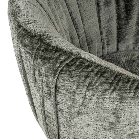 Scaun dining Richmond Cassi verde salvie chenille, rotativ