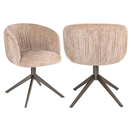 Scaun dining Richmond Cassi nisipiu soft, rotativ