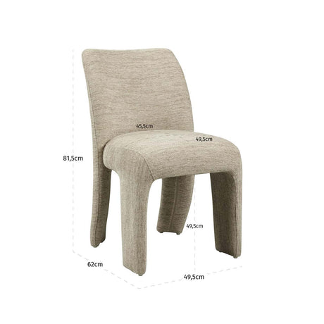 Scaun dining Richmond Maya natur softweave (set 2 buc.)