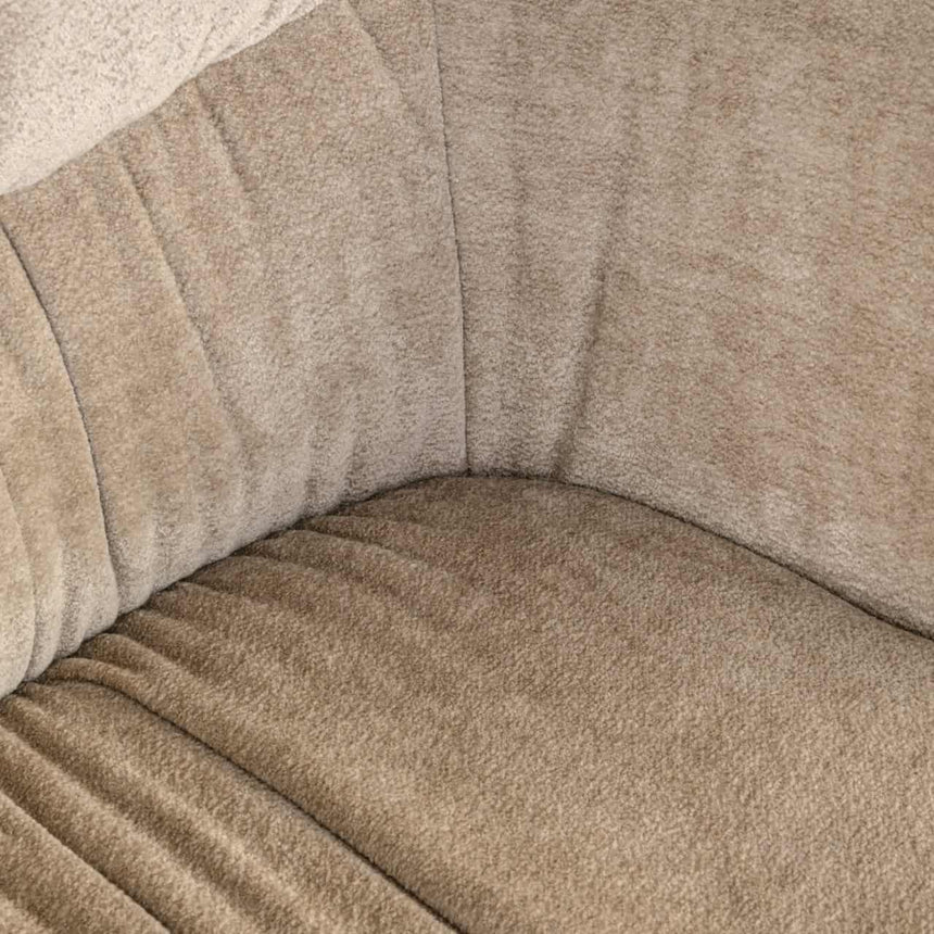 Scaun dining Richmond Chase crem blockweave, rotativ