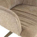 Scaun dining Richmond Chase crem blockweave, rotativ