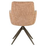 Scaun dining Richmond Chase ghimbir jacquard, rotativ