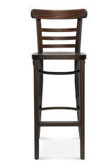 Scaun de bar Fameg BST-225 - spătar scară, stil bistro