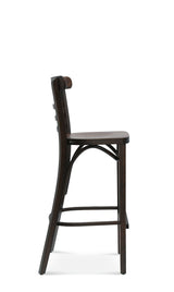 Scaun de bar Fameg BST-225 - spătar scară, stil bistro