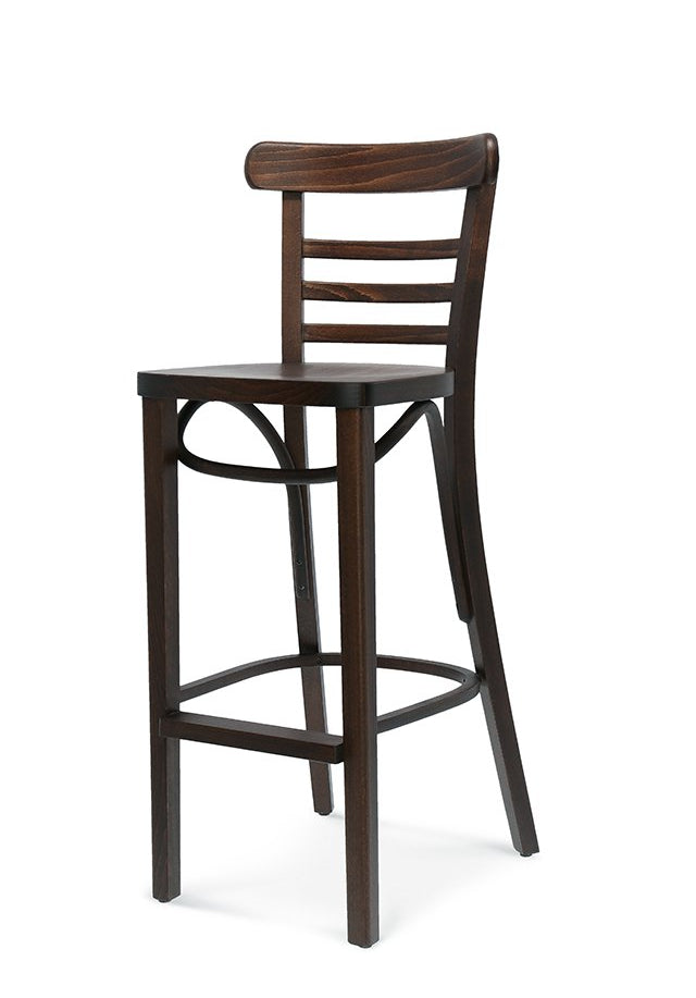 Scaun de bar Fameg BST-225 - spătar scară, stil bistro