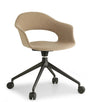 Scaun pivotant Lady B Pop cu rotile – tapițat