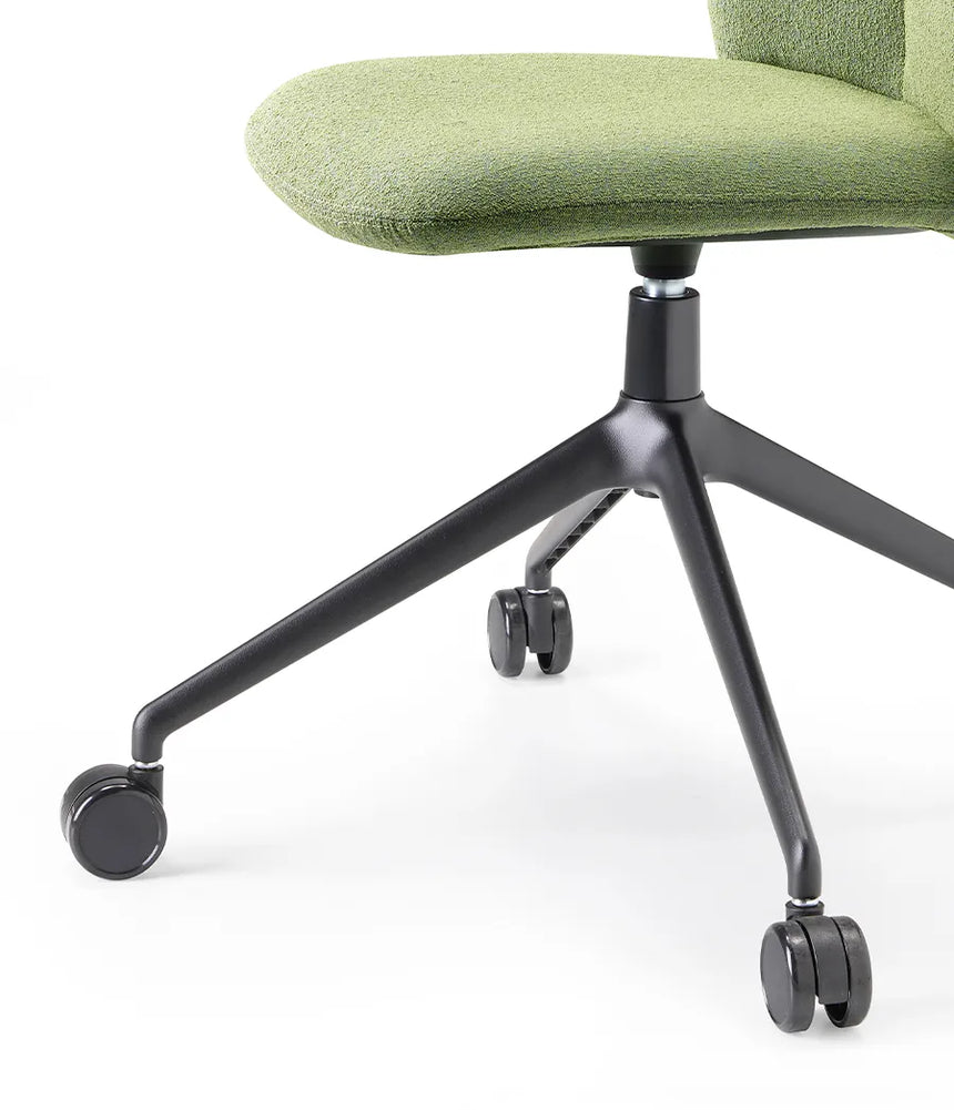 Scaun pivotant Mentha Pop cu rotile – tapițat