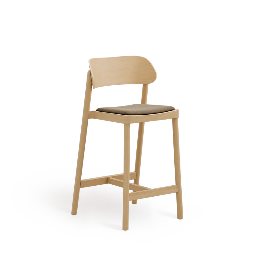 Scaun de bar Paged Nimm H-4590 tapițat 67 cm