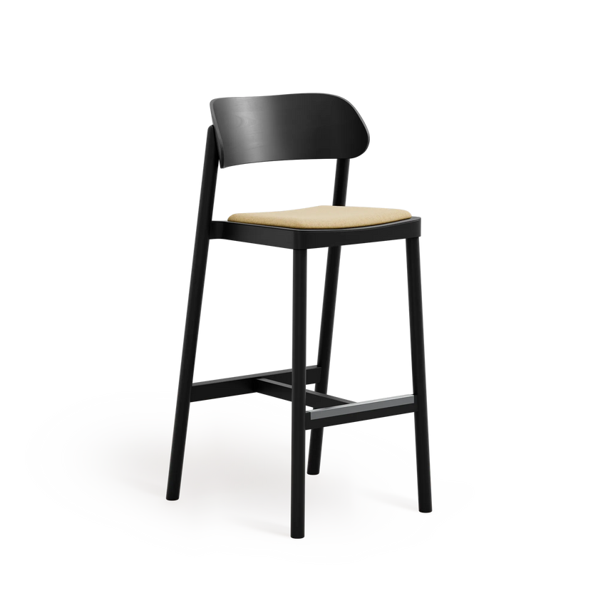 Scaun de bar Paged Nimm H-4590 tapițat, 77 cm