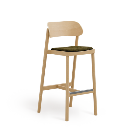 Scaun de bar Paged Nimm H-4590 tapițat, 77 cm