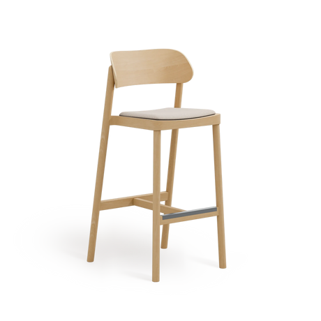 Scaun de bar Paged Nimm H-4590 tapițat, 77 cm