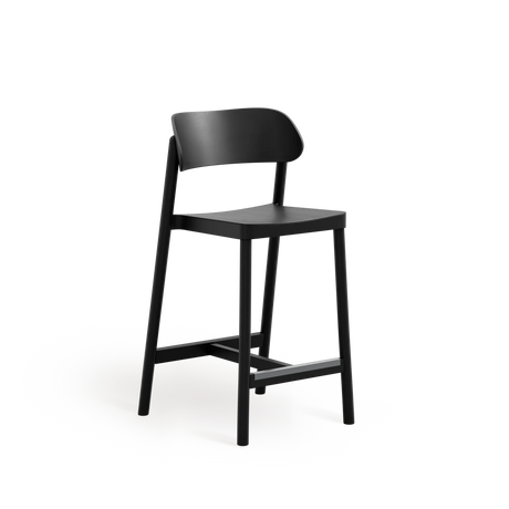 Scaun de bar Paged Nimm H-4590 - spătar din lemn curbat