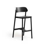 Scaun de bar Paged Nimm H-4590 - spătar curbat, 75 cm