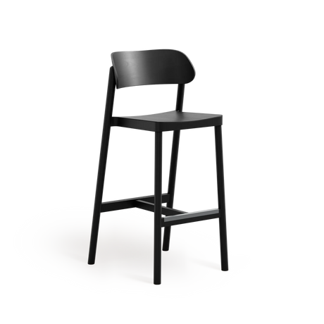 Scaun de bar Paged Nimm H-4590 - spătar curbat, 75 cm