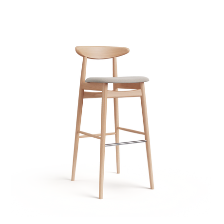 Scaun de bar Paged Yesterday H-4100 tapițat, 80 cm