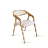 Scaun Frame C - cadru stejar masiv cu spătar ratan