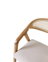 Scaun Frame C - cadru stejar masiv cu spătar ratan