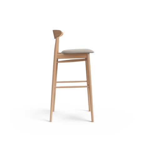 Scaun de bar Paged Yesterday H-4100 tapițat, 80 cm