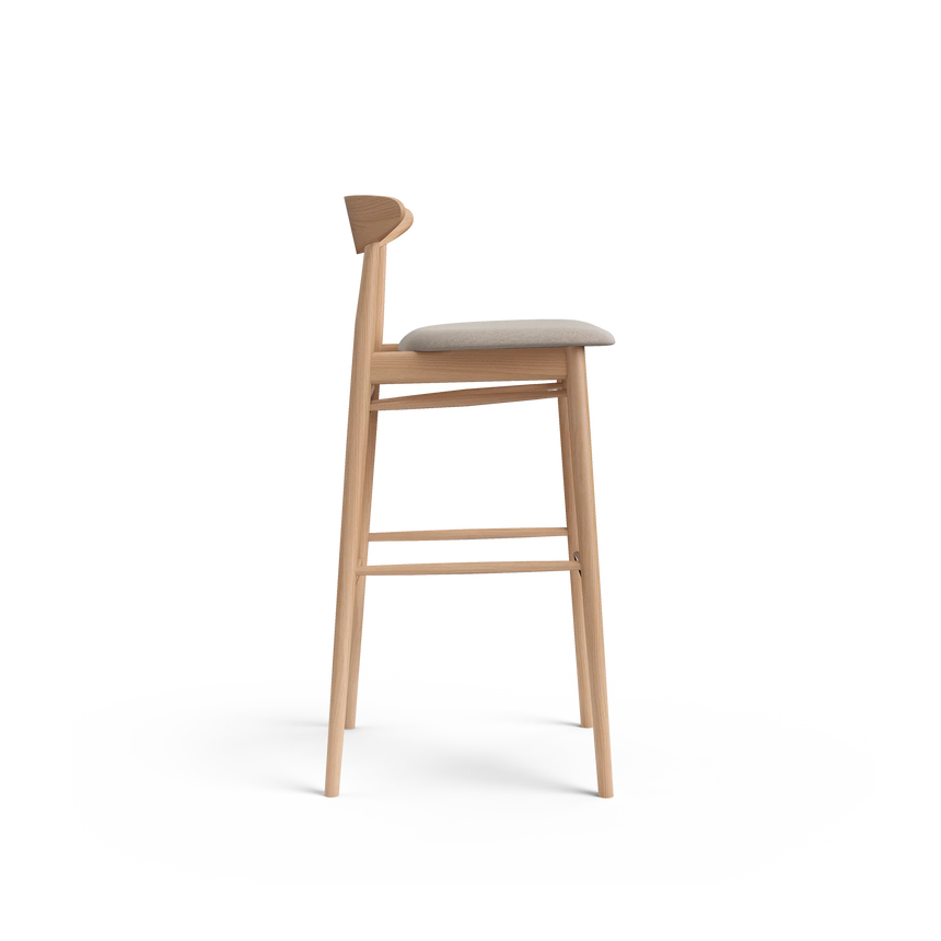 Scaun de bar Paged Yesterday H-4100 tapițat, 80 cm