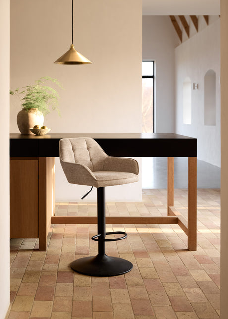 Scaun de bar reglabil NOLAN, culoare square sand
