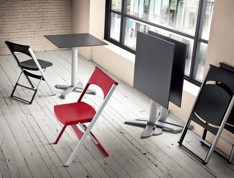 Scaun de conferință Compact – pliabil, aluminiu