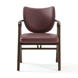 Scaun Brown - design curbat, tapițerie personalizabilă