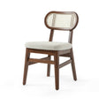 Scaun Evans împletit - design retro cu tapițerie