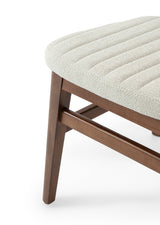 Scaun Evans împletit - design retro cu tapițerie