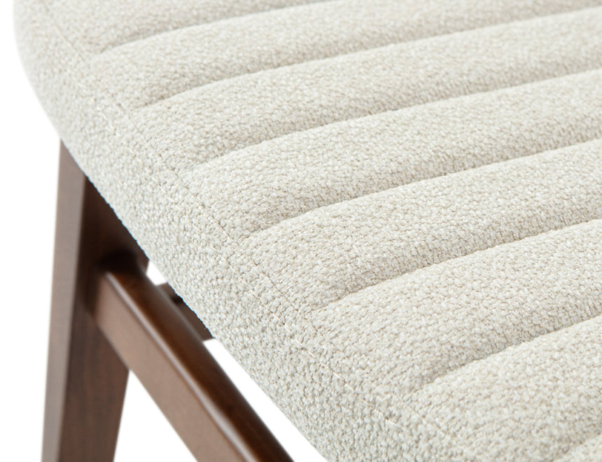 Scaun Evans împletit - design retro cu tapițerie