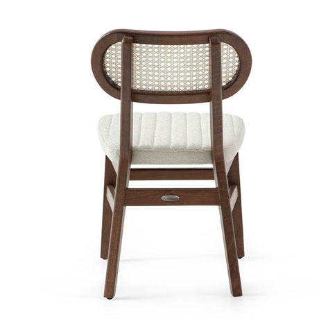 Scaun Evans împletit - design retro cu tapițerie