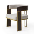 Scaun Nino - Design modern cu detalii aurii