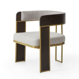 Scaun Nino - Design modern cu detalii aurii