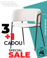 Set 4 scaune de dining Liam, confortabile