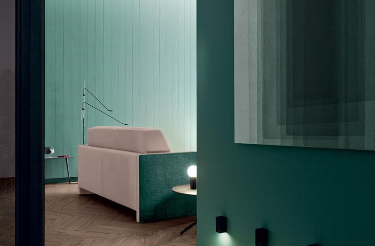Canapea extensibilă Vegas – design bicolor
