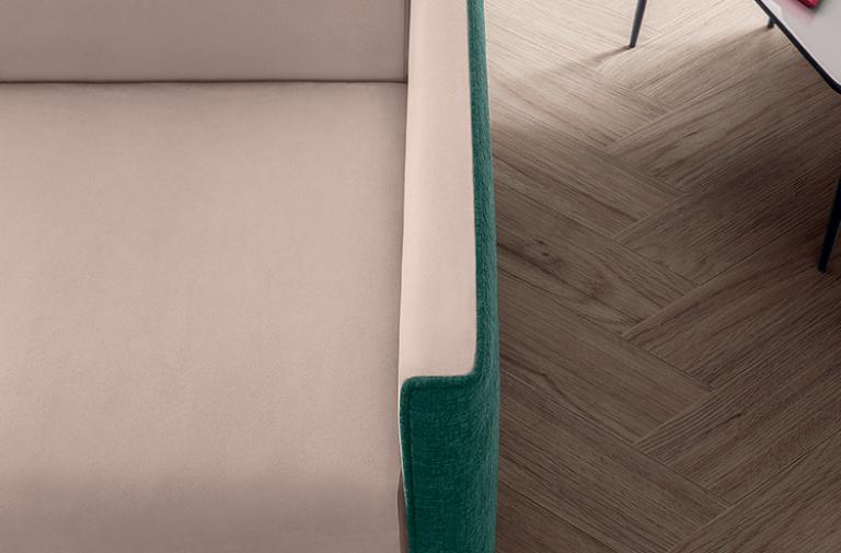 Canapea extensibilă Vegas – design bicolor