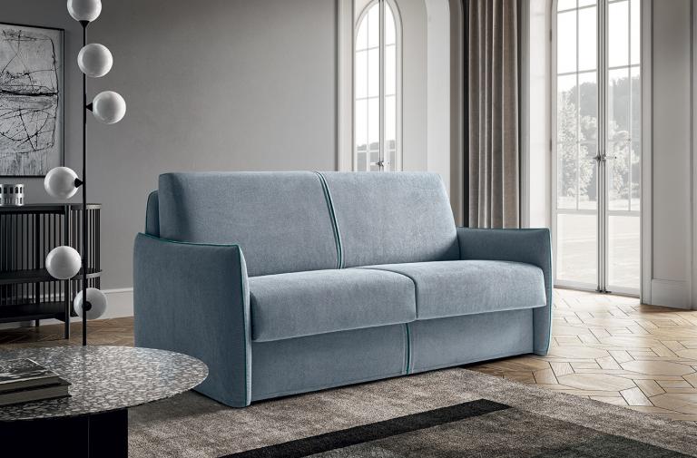 Canapea extensibilă Amadeus – linii curbe elegante