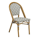 Scaun de grădină Lauria – Alb / Gri