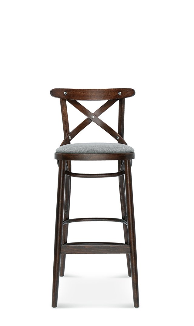 Scaun de bar Fameg BST-8810/2 cu spătar cu traversă în X