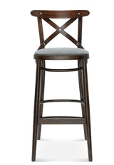 Scaun de bar Fameg BST-8810/2 cu spătar cu traversă în X