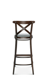 Scaun de bar Fameg BST-8810/2 cu spătar cu traversă în X