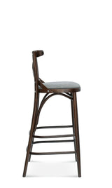 Scaun de bar Fameg BST-8810/2 cu spătar cu traversă în X