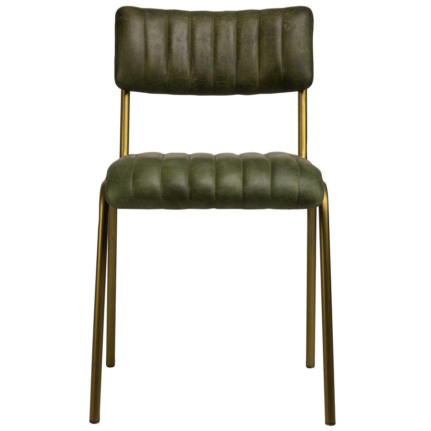 Scaun de dining Jenson, în culoare verde