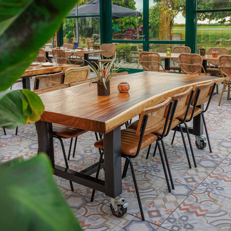 Scaun de dining Jens, în culoare cognac