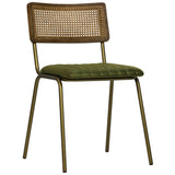 Scaun de dining Jens, în culoare verde